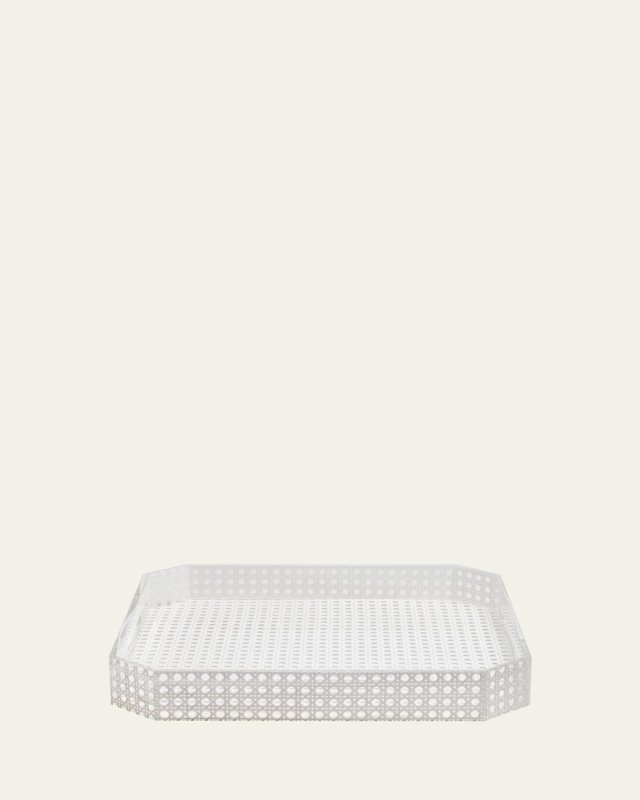 Reed Tray, White